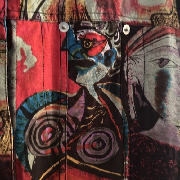 Mirror Image Picasso Art Style Jacket size XL - Picture 5 of 16